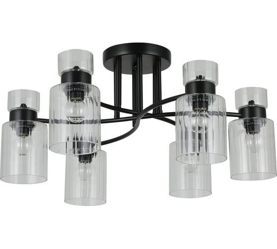 Изображение товара Люстра Schaffner Favorito 4565-6, цвет черный, 240 Вт Favorito 4565-6 BK