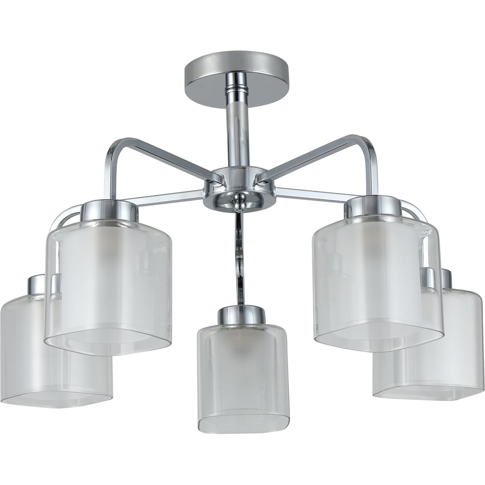 Изображение товара Люстра Schaffner Lacusto 4340-5 с 5 лампами хром современная накладная