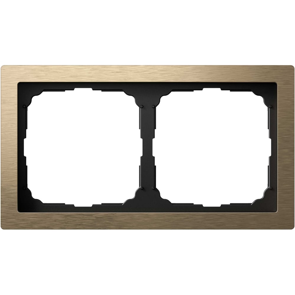 Изображение товара 2-постовая металлическая рамка ArtGallery PURE из латуни IP20