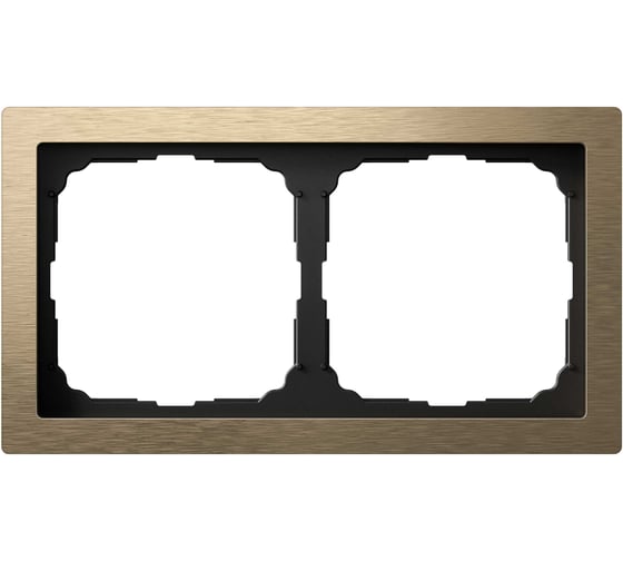 Изображение товара 2-постовая рамка Systeme Electric ArtGallery PURE, Металл, Латунь GAL312202