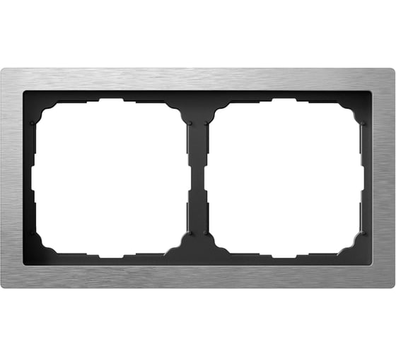 Изображение товара 2-постовая рамка Systeme Electric ArtGallery PURE, Металл, Алюминий GAL312102