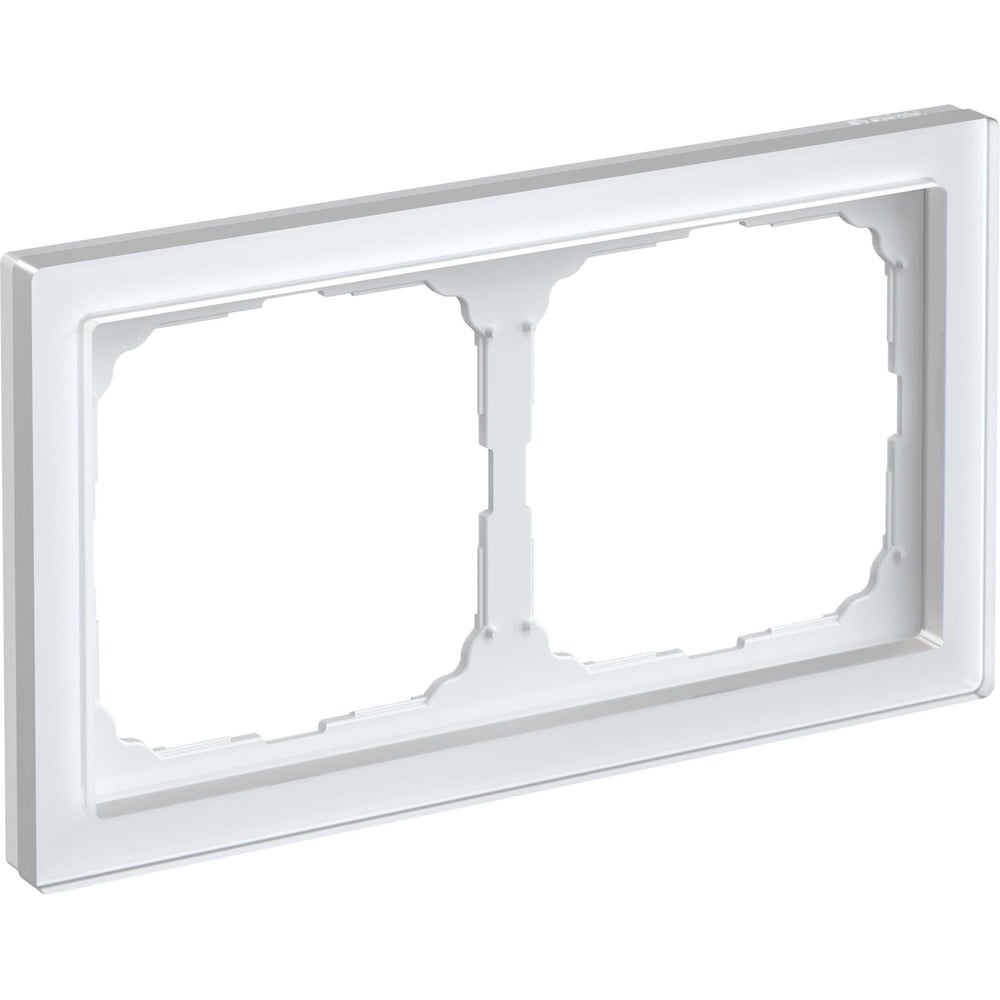 Изображение товара 2-постовая рамка Systeme Electric ArtGallery PURE из органического стекла белая