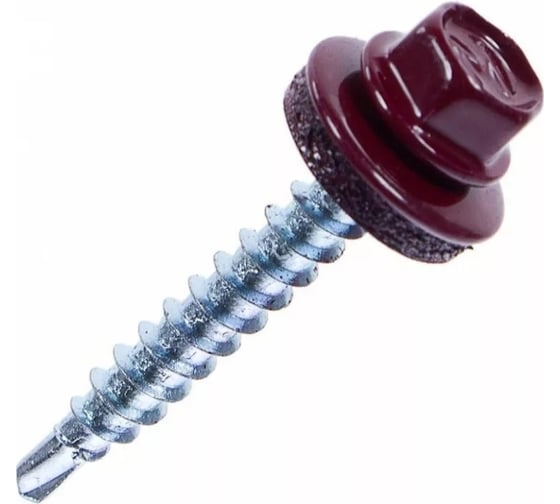 Изображение товара Кровельный саморез Bohrer ПРОМ 4,8x29, RAL 3011 RR28 коро-красный, 4500 шт. SKRAL-4,8х29 RAL3011