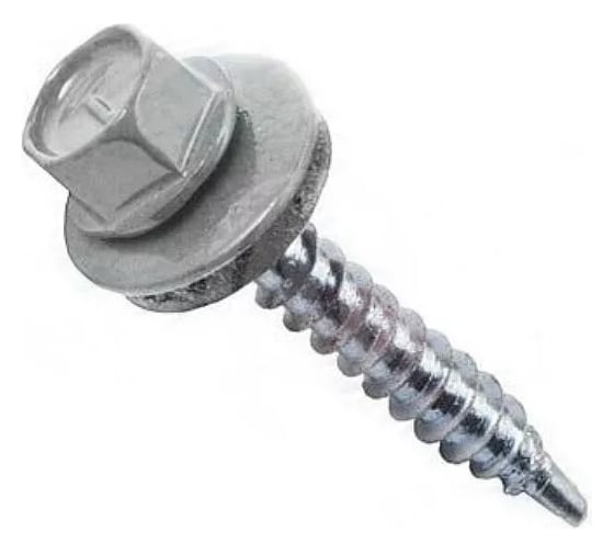 Изображение товара Кровельный саморез Bohrer ПРОМ 4,8x29, RAL 7004 серый, 4500 шт. SKRAL-4,8х29 RAL7004