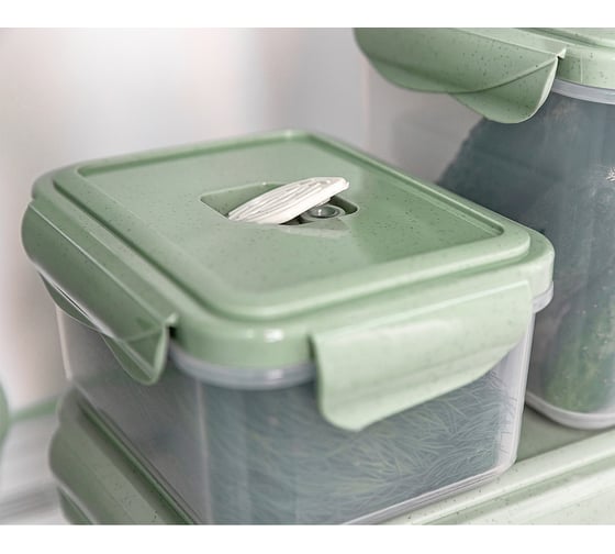 Изображение товара Контейнер для холодильника и микроволновой печи Phibo ECO STYLE с клапаном 1.0 л 433121636