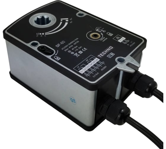 Изображение товара Электропривод противопожарный с пружиной SF-03DF/230V 3Nm, ON/OFF, 2SPDT, 230AC TECHNO 423020