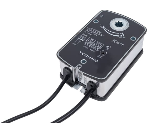 Изображение товара Электропривод противопожарный, реверсивный NS-15DF/230V 15Nm, 2/3 поз., 2SPDT, 230AC TECHNO 311510