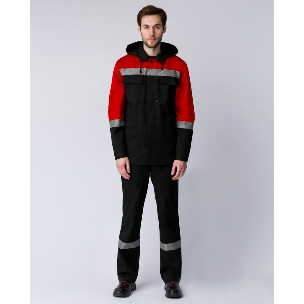 Изображение товара Костюм Факел Эксперт-Антистат МВО, рабочая одежда для защиты от статического электричества, черный 