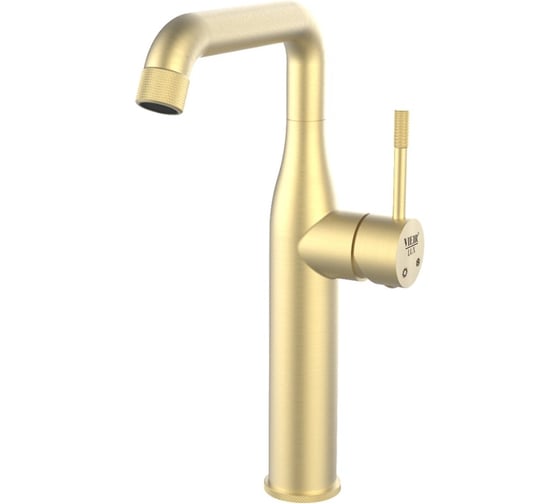 Изображение товара Смеситель для чаши однорычажный высокий ViEiR матовое золото премиальная отделка для накладной раковины V403515-S