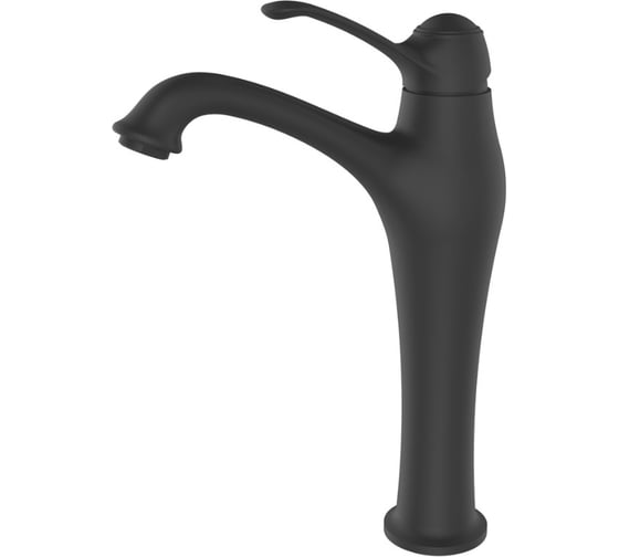 Изображение товара Смеситель для чаши однорычажный высокий ViEiR черный для накладной раковины V413512-C