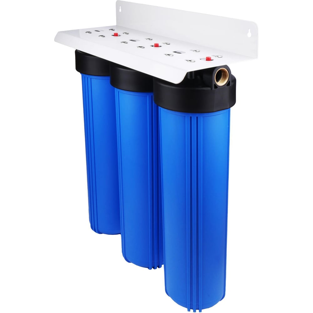 Изображение товара Корпус магистральный фильтра Гейзер С23 тройной 20BB 1 ВР для бытовых систем