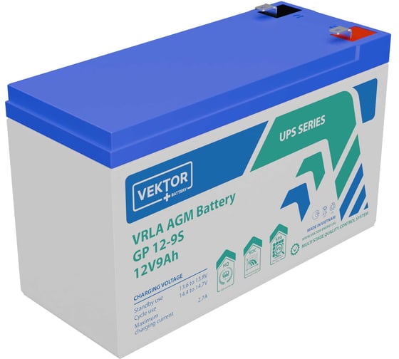 Изображение товара Аккумуляторная батарея VEKTOR BATTERY GP 12-9S 14329