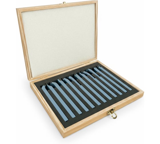 Изображение товара Набор резцов c твердосплавными напайками MetalMaster Т5К10, державка 10х10мм (12 шт) 23739