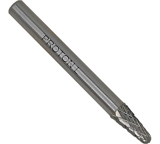 Изображение товара Бор-фреза твердосплавная сфероконическая PROTON 6x6x13x45R, тип L, (D 6 хв.6) УТ-00002463