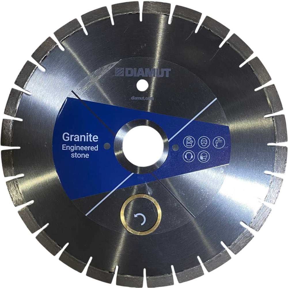 Изображение товара Алмазный сегментированный диск для резки гранита и бетона 400 мм DIAMUT D400