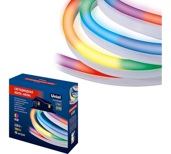 Изображение товара Светодиодная лента Uniel 10M/RGB/1.5M IP67 RRP100C01 ULS-N22 UL-00006688