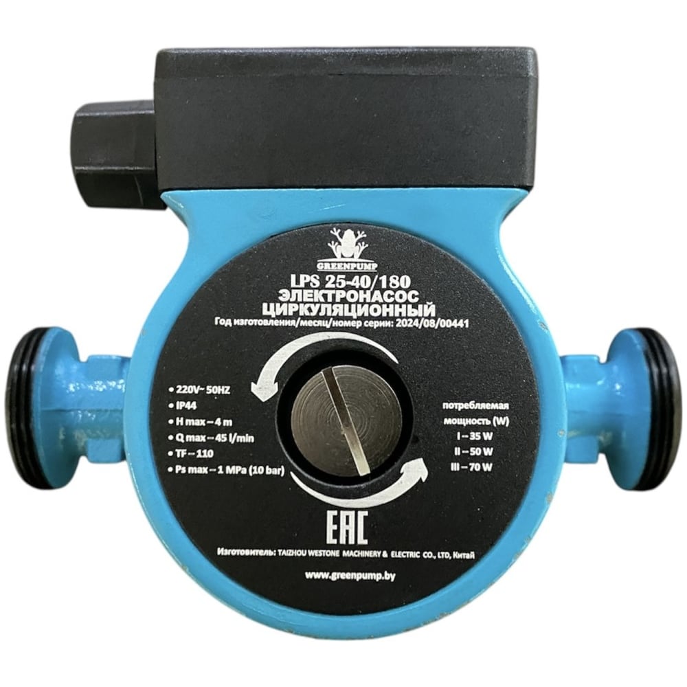 Изображение товара Циркуляционный насос Greenpump LPS 25-40/180 для отопления и ГВС