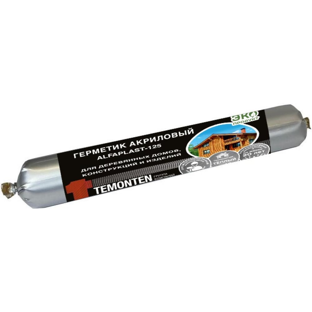 Изображение товара Герметик Alfaplast 125 Ель 600 мл акриловый для герметизации и заполнения швов