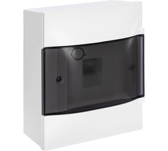 Изображение товара Пластиковый щиток Legrand Practibox S  Навесной 1X4 Дымчатая дверь 134614