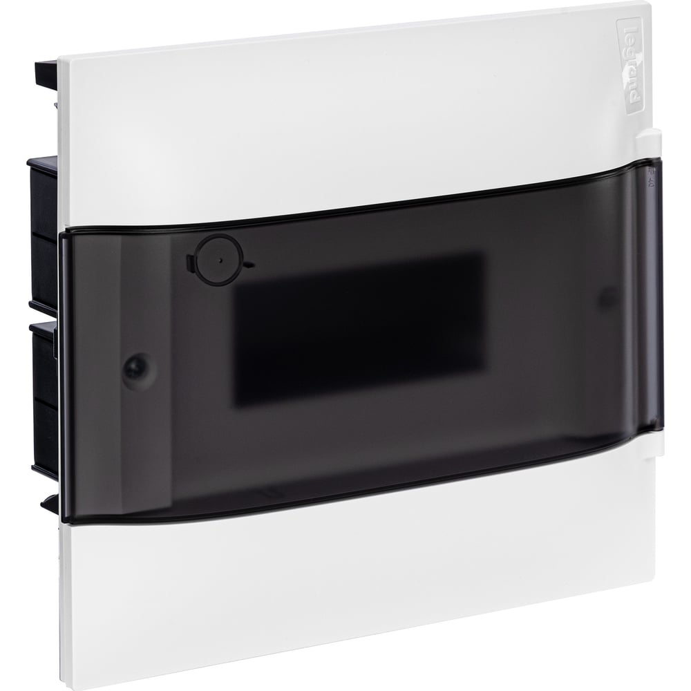Изображение товара Пластиковый щиток Legrand Practibox S  Встраиваемый 1X8 Дымчатая дверь 134558