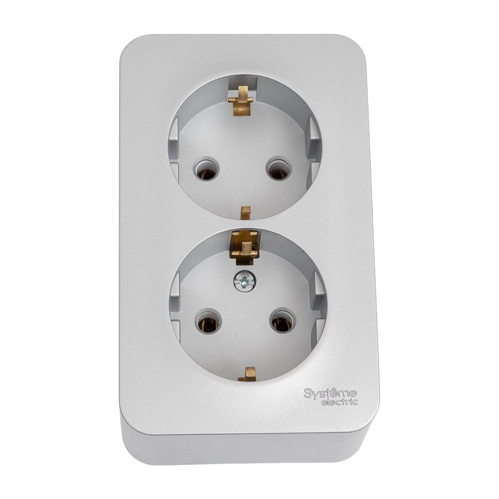 Изображение товара Электрическая розетка Blanca 16А 250В алюминий бренд Systeme Electric