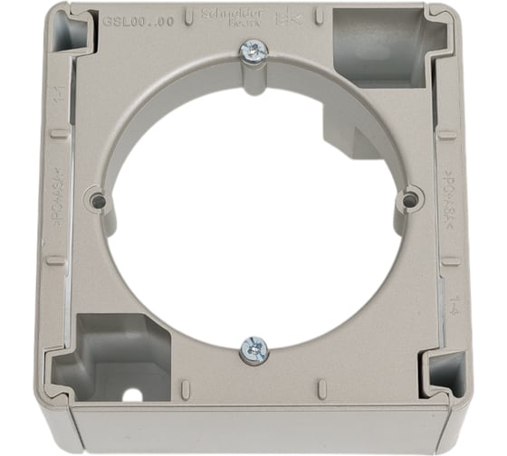 Изображение товара Коробка Systeme Electric Glossa Платина для наружного монтажа SE GSL001200