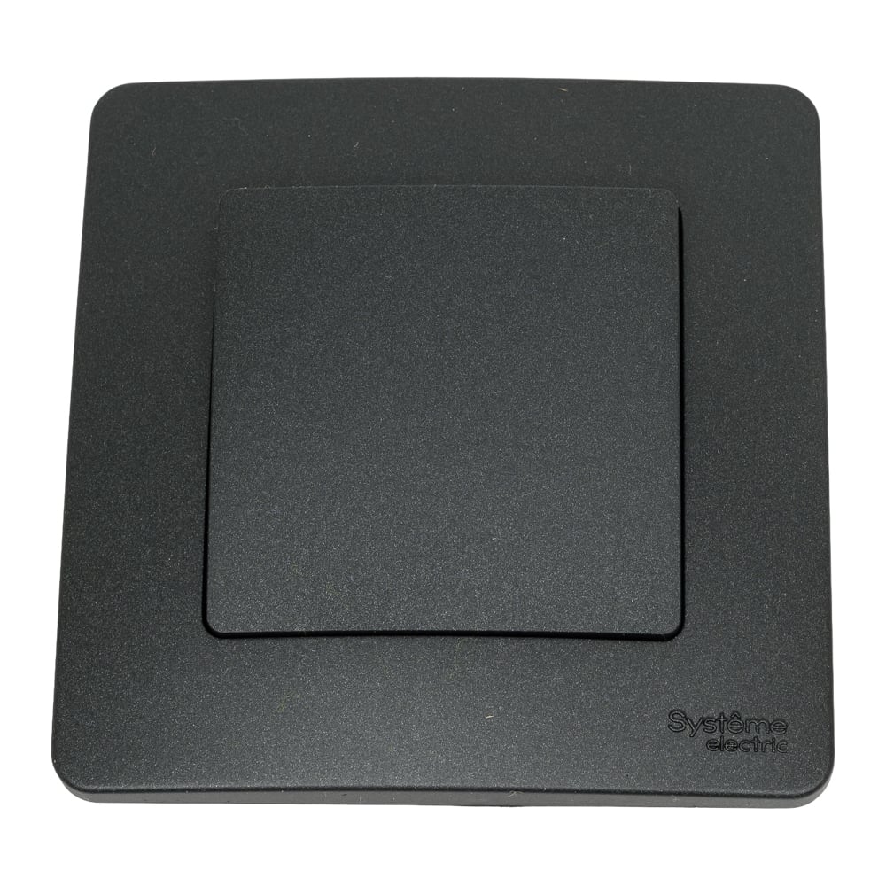 Изображение товара Переключатель Systeme Electric Blanca 1-клавишный антрацит 10А 250V