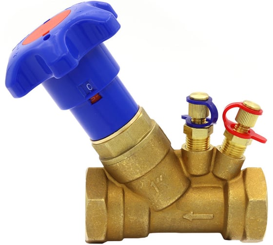 Изображение товара Балансировочный клапан для системы отопления VIEIR 1/2 латунный резьбовой для радиаторных контуров VRGL13