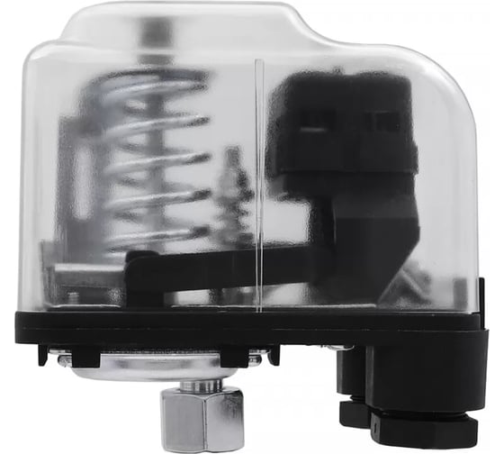 Изображение товара Блок контроля давления VIEIR с накидной гайкой 1/4 1-5 бар прозрачный корпус для автоматического управления однофазным насосом VER9.5