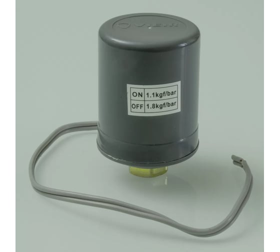 Изображение товара Блок контроля давления VIEIR мини 1/4 внутренняя резьба 1.1-1.8 бар для автоматического включения насоса и поддержания давления VER3.2/B