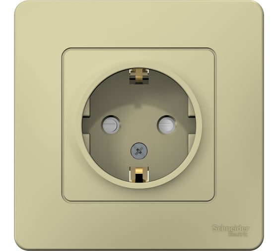 Изображение товара Розетка Systeme Electric Blanca внутр Беж с/з со шторками, 16А, 250В SE BLNRS001117