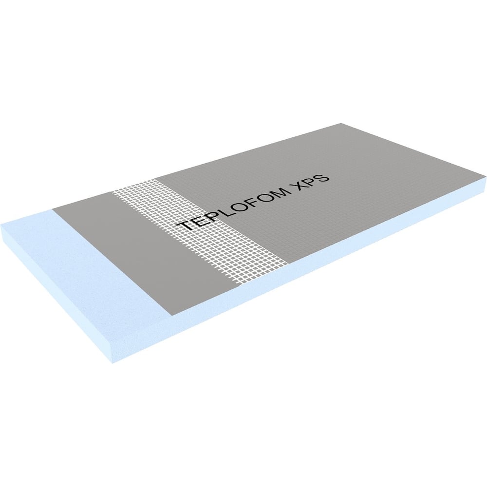 Изображение товара Теплоизоляционная панель Teplofom XPS 600x600x10мм двухштучная упаковка