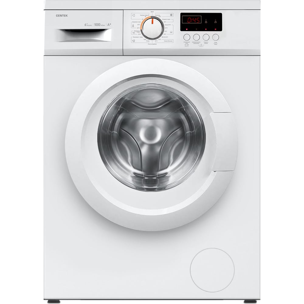 Изображение товара Стиральная машина Centek CT-1910 белая 6 кг 23 программы дисплей защита от детей