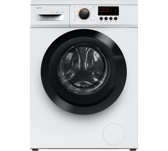 Изображение товара Стиральная машина Centek белый, 1000 / 6кг / 40см / 23пр /LED-Дисплей/Очистка барабана/A+ CT-1911