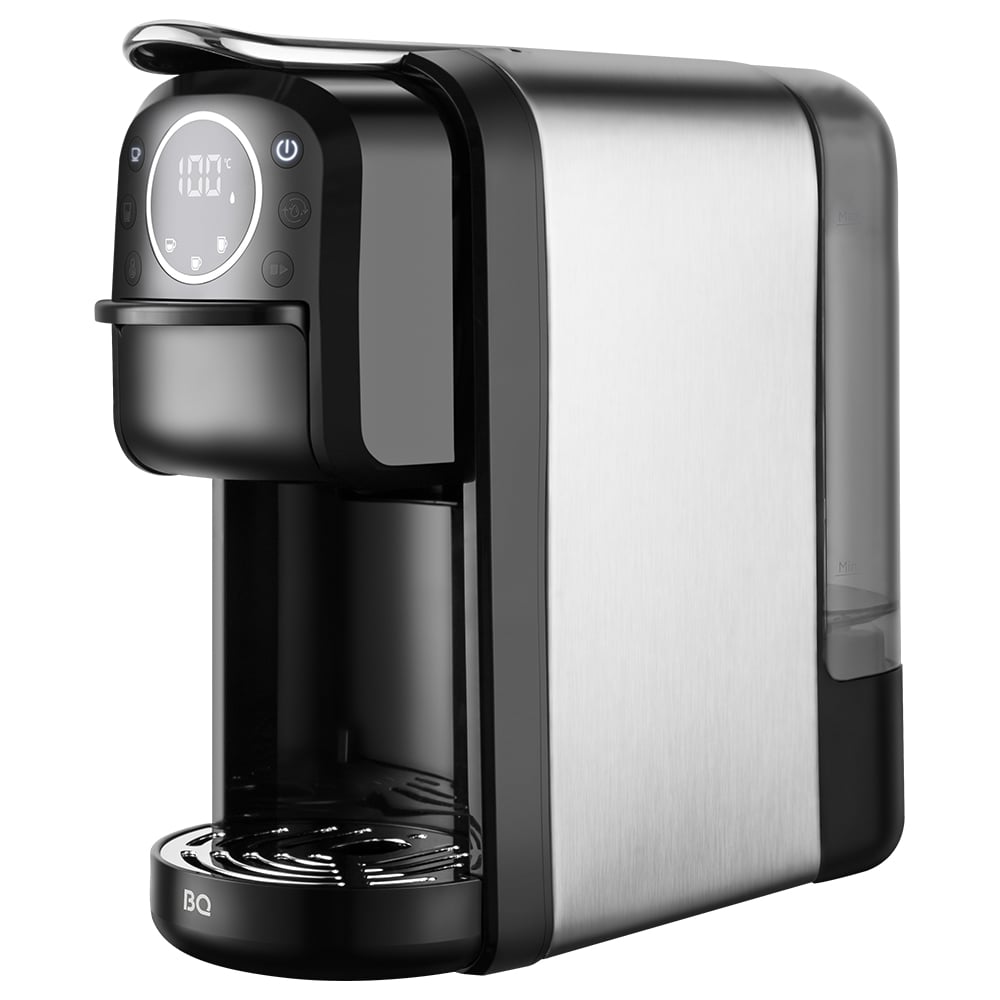 Изображение товара Кофеварка 4 в 1 BQ CM3004 стальной черный капсульная с режимом эспрессо