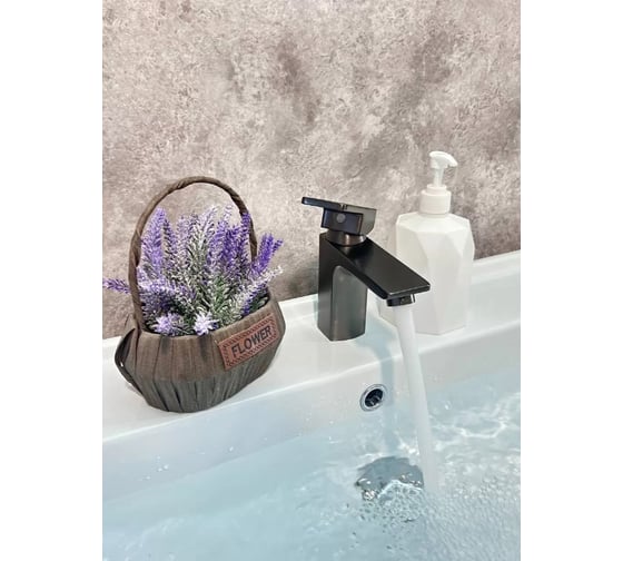 Изображение товара Смеситель однорычажный для раковины ViEiR латунь, керамический картридж, графит V353511-G