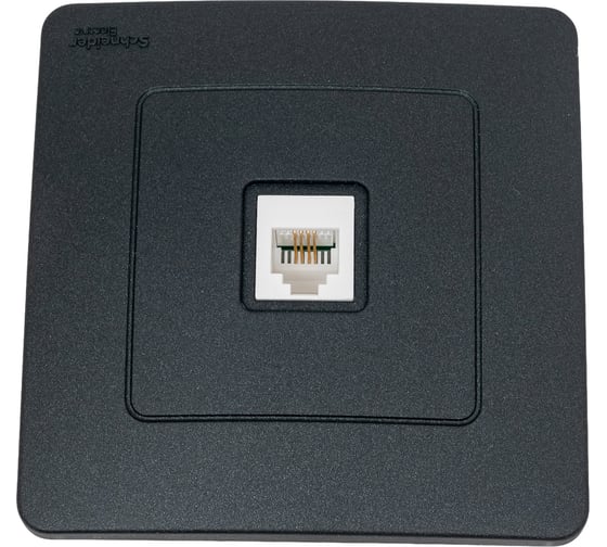 Изображение товара Телефонная розетка Systeme Electric Blanca внутр Антрацит RJ11 SE BLNIS011006