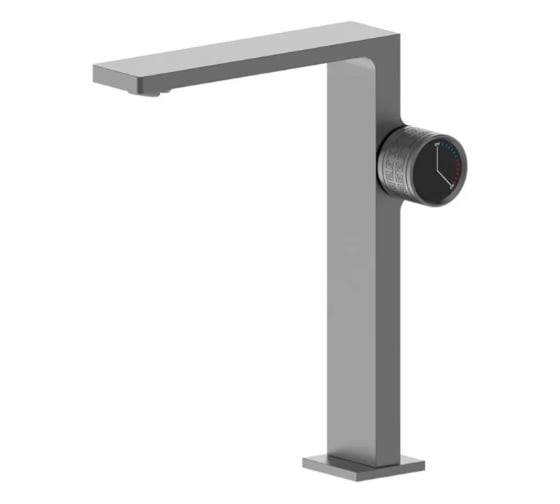 Изображение товара Смеситель для раковины-чаши однорычажный высокий ViEiR графит для умывальника-чаши V323512-G