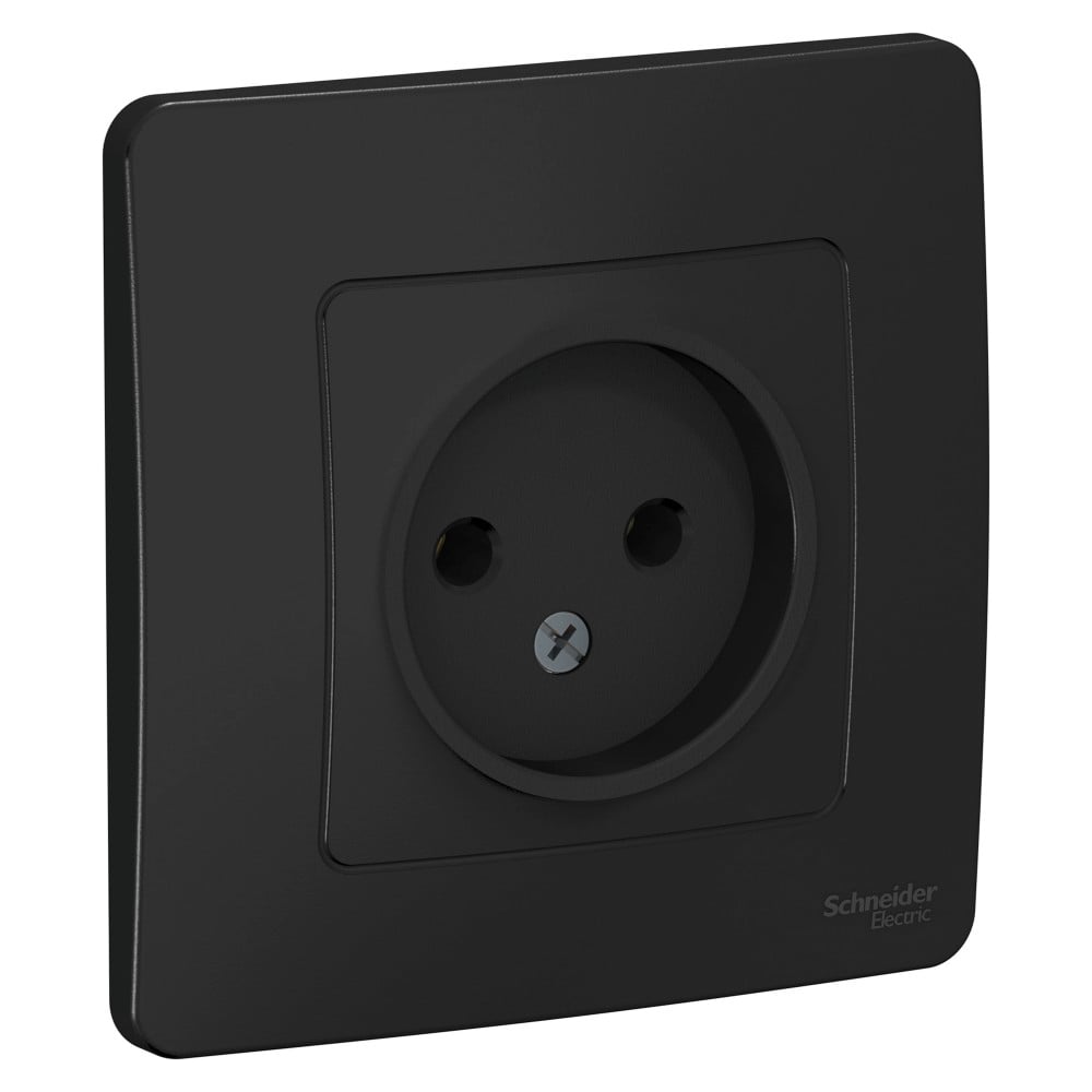 Изображение товара Розетка Systeme Electric Blanca внутренняя антрацит без шторок 16А