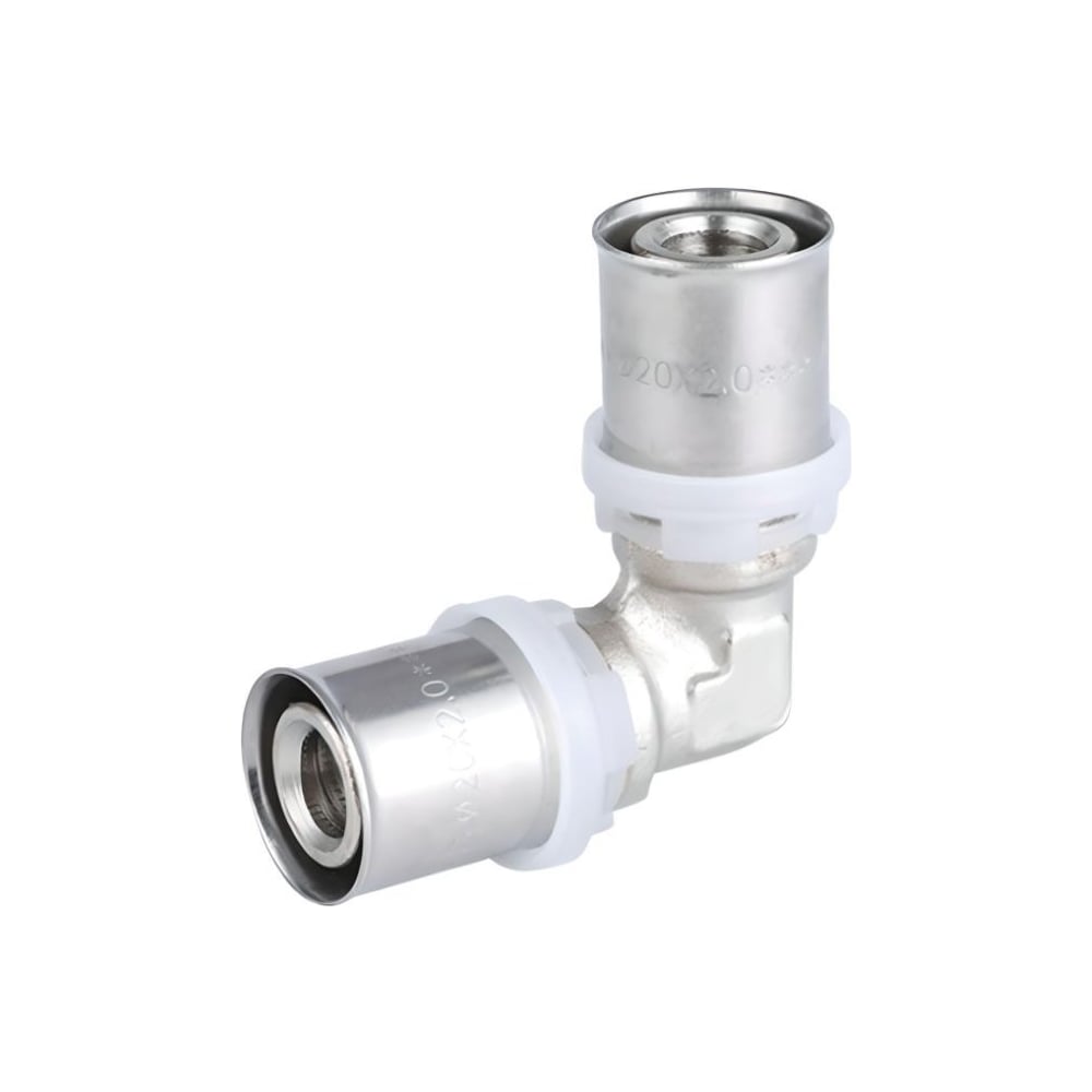 Изображение товара Обжимной прямой угол ViEiR 16×16 из латуни для металлопластиковых труб