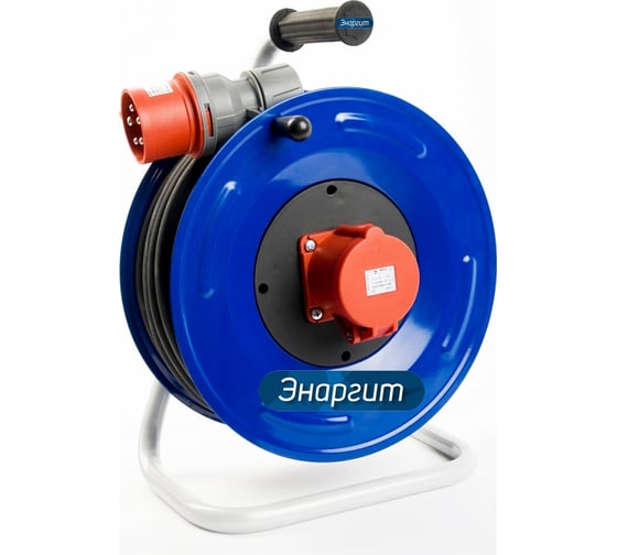 Изображение товара Удлинитель на металлической катушке ЭНАРГИТ МК4: 30м, КГ5х2,5 МК4-525-30К-3801-44