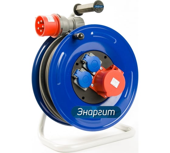 Изображение товара Удлинитель на металлической катушке ЭНАРГИТ 30м, КГ 5х2,5 МК4-525-30К-3801-2202-44