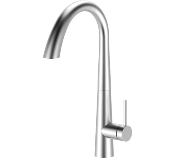 Изображение товара Смеситель для кухни однорычажный ViEiR высокий с выдвижной лейкой сатин для кухонной мойки V15058