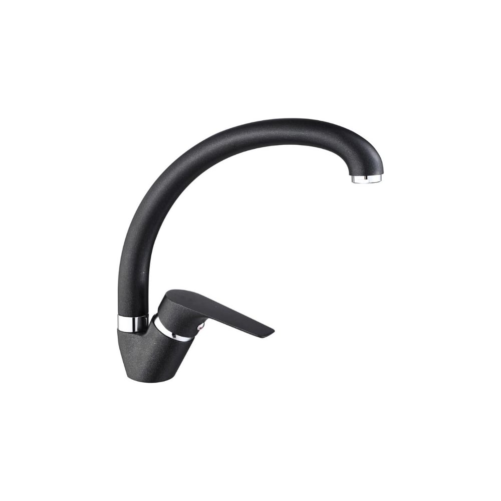 Изображение товара Однорычажный кухонный смеситель ViEiR с высоким изливом антрацит стиль лофт