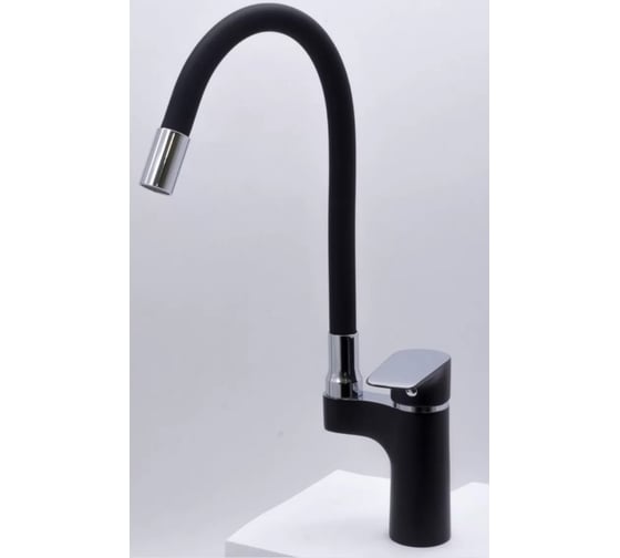 Изображение товара Смеситель для кухни однорычажный ViEiR высокий черный для кухонной мойки V263521-CC
