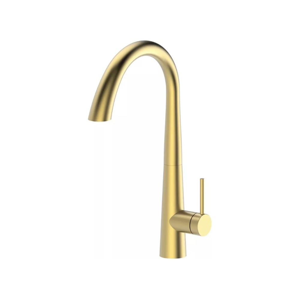 Изображение товара Смеситель ViEiR V15058-S высокий с выдвижной лейкой матовое золото