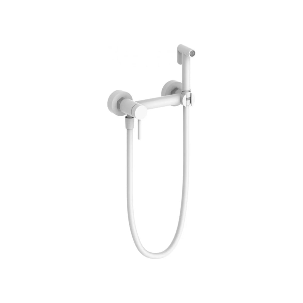 Изображение товара Настенный смеситель ViEiR с гигиеническим душем, белый, для биде V462552-F