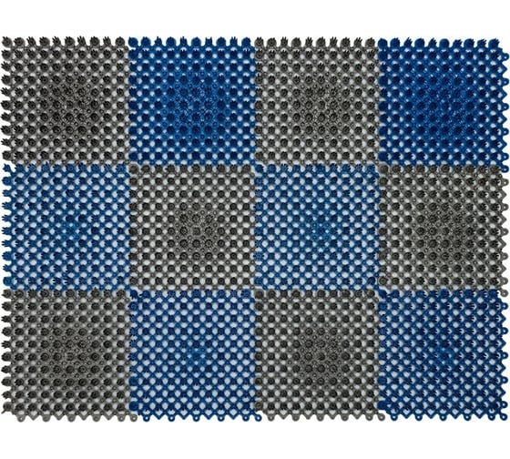 Изображение товара Щетинистое покрытие ComeForte модульная 42x56 см из 12-ти сегментов серо-синий СС000663