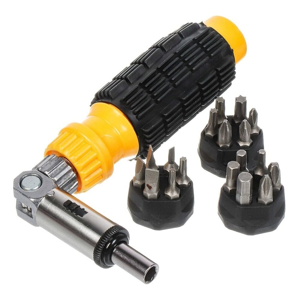 Изображение товара Отвертка реверсивная с битами Bartex SB020, 19 предметов, CrV сталь