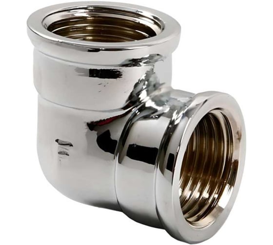 Изображение товара Уголок хромированный ViEiR 3/4 гайка х 3/4 гайка, сантехнический угол 90 LFX44